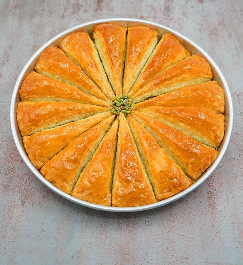 Baklava With Pistachio, Carrot Slice Baklava,Turkish Dessert, Baklava Gift Box, Homemade Baklava, Fresh Baklava, Turkish Pastry