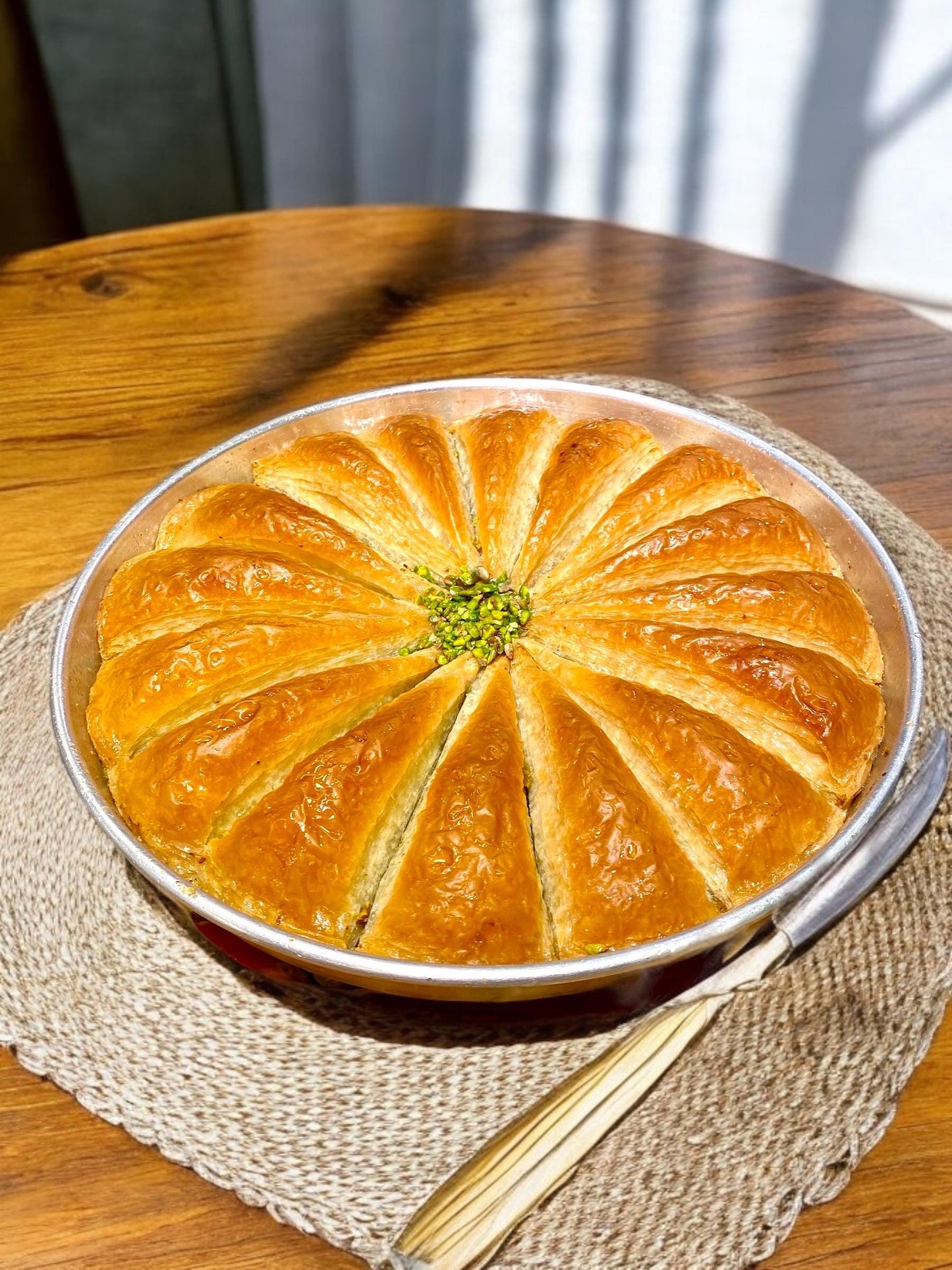 Baklava With Pistachio, Carrot Slice Fresh Baklava, Dessert Gift Box, Turkish Baklava, Homemade Baklava, Pistachio Baklava
