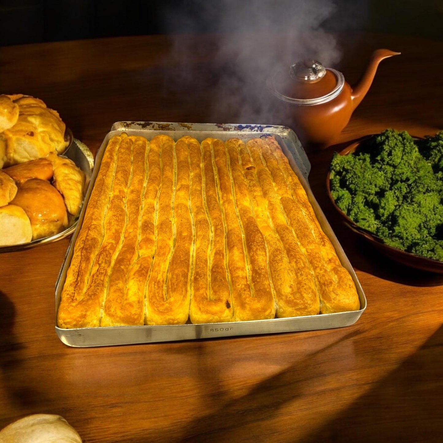 Spinach Springs Roll Pastry, Freshly Breakfast Food Theme Gifts, Turkish Breakfast Food, Authentic Mediterranean Savory Snack, Turkish Burek