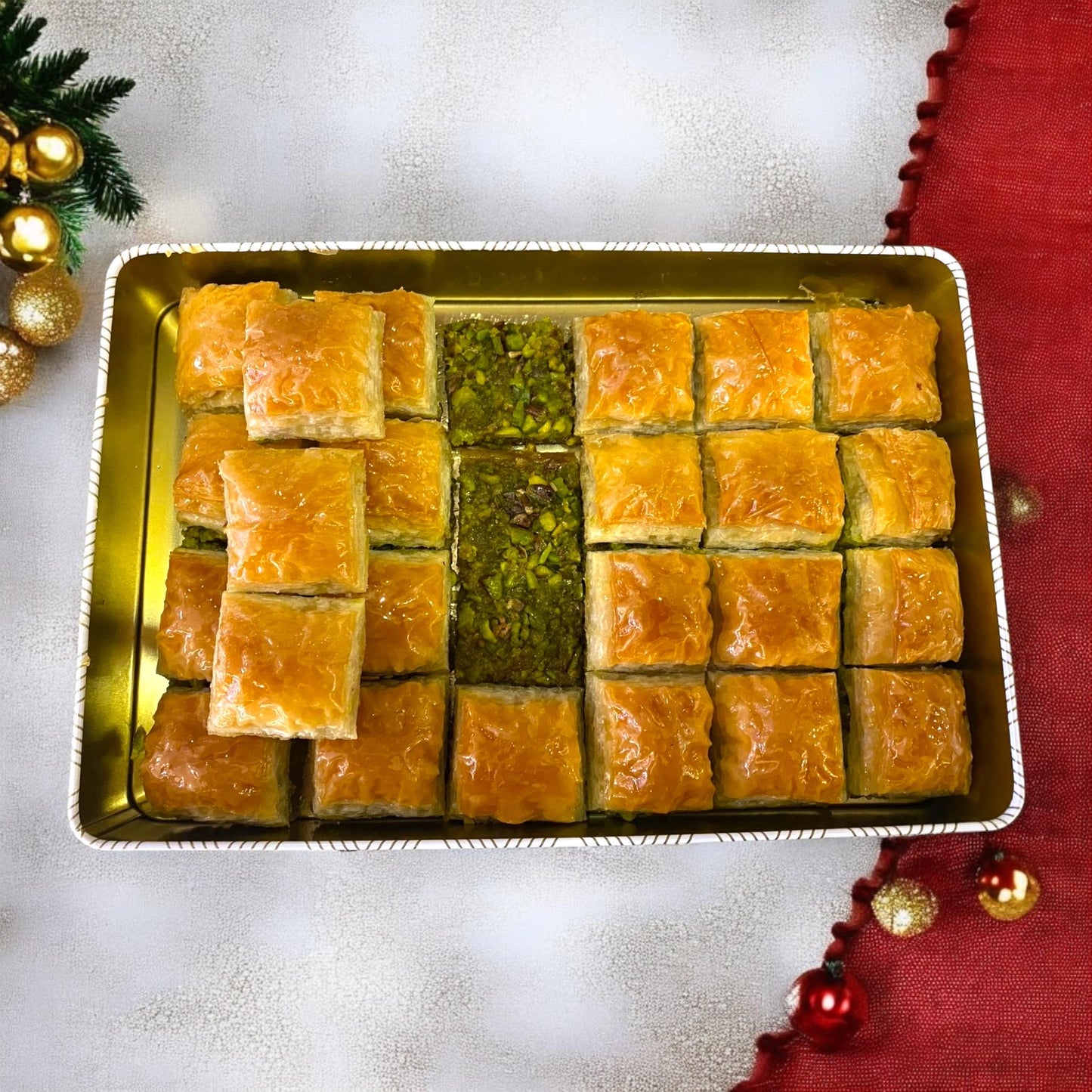 Turkish Baklava for Gift Box, Baklava With Pistachio, Handmade Freshly Baklava, Mediterranean Baklava Pastry, Pistachio Baklava