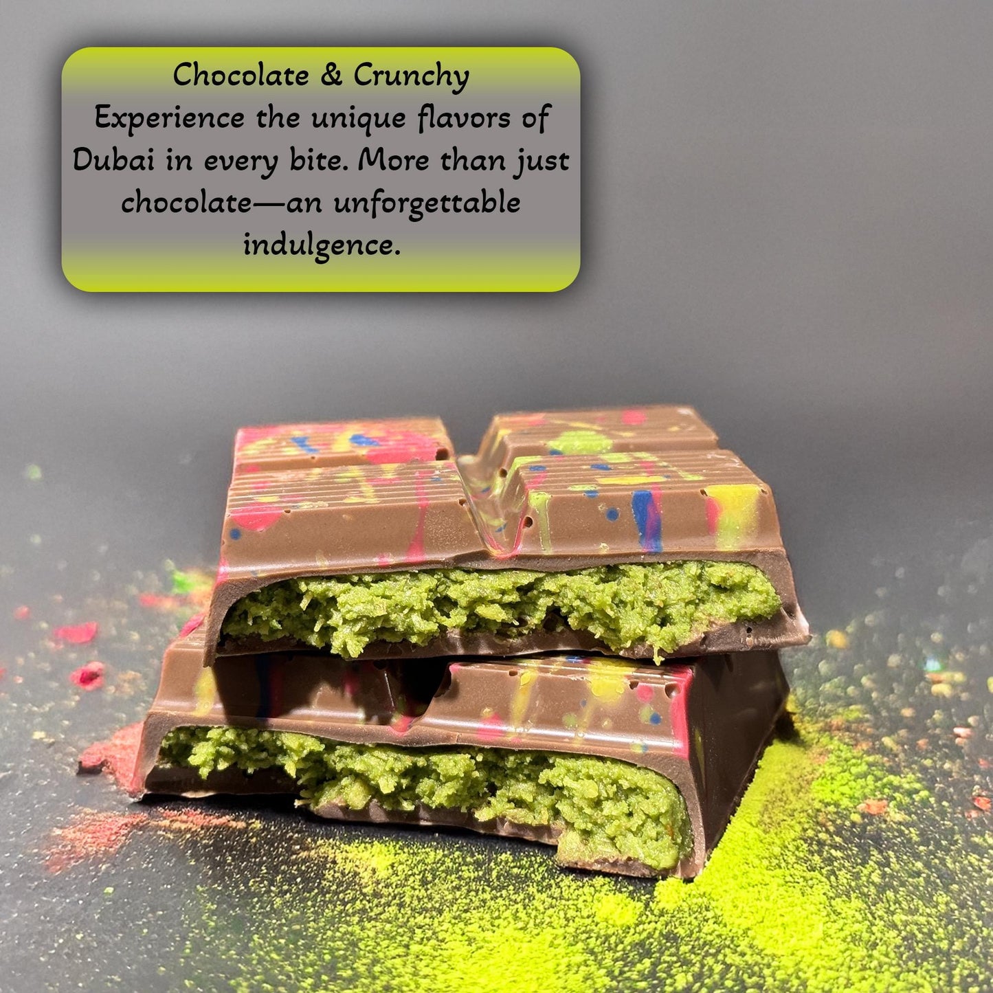 Dubai Chocolate Bar Pistachio,Kunafa Chocolate Bar,Chocolate Dubai Bar,Pistachio Cream Dubai,Chocolate Knafeh Chocolate Pistachio Bar,2X Bar