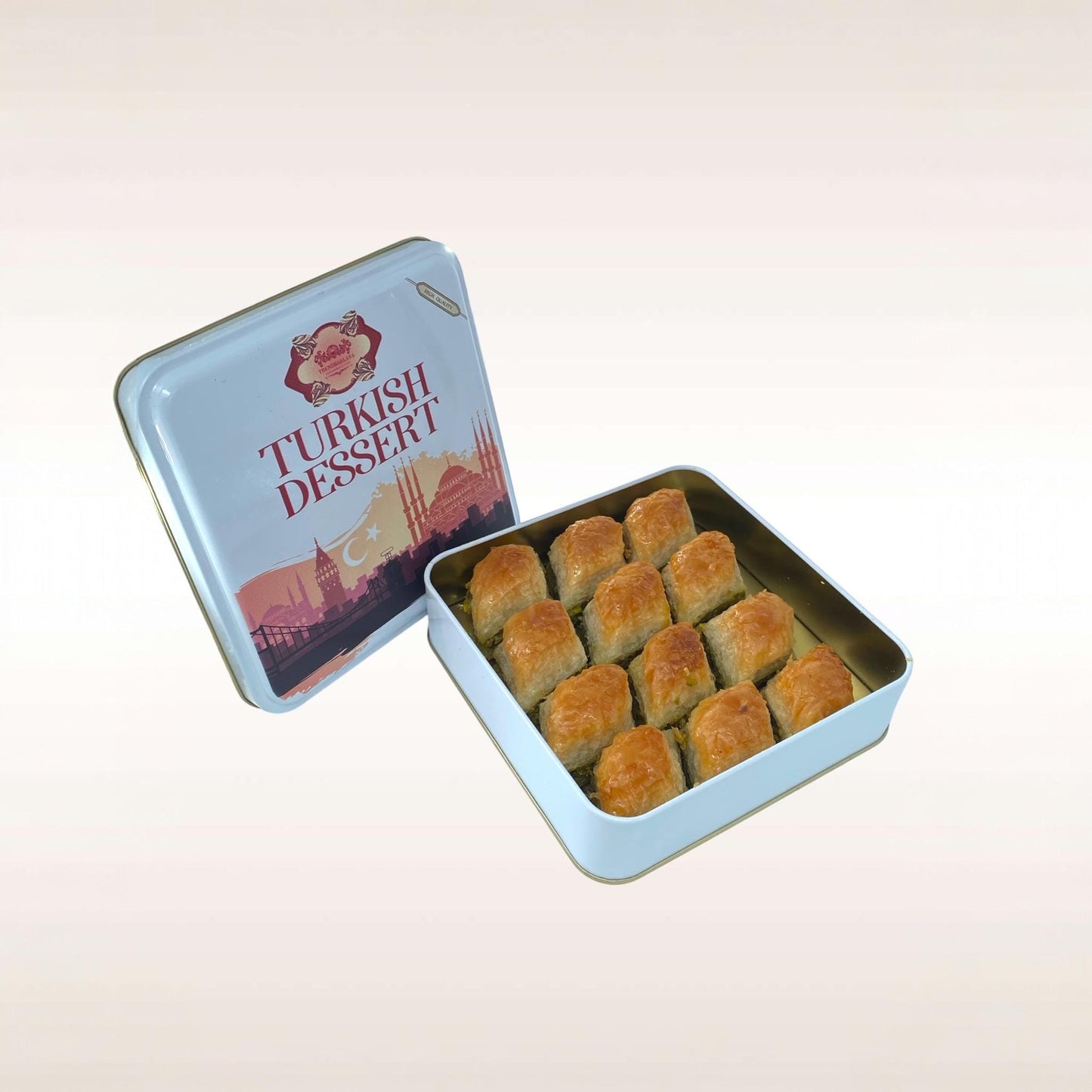 Baklava With Pistachio, Handmade Baked Goods, Baklava Gift Box, Fresh Baklava, Mediterranean Dessert, Pistachio Baklava, Turkish Baklava