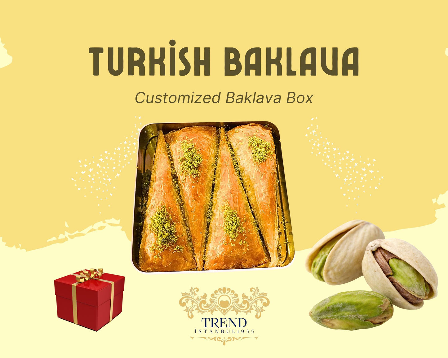 Baklava With Pistachio, Carrot Slice Baklava,Turkish Dessert, Baklava Gift Box, Homemade Baklava, Fresh Baklava, Turkish Pastry
