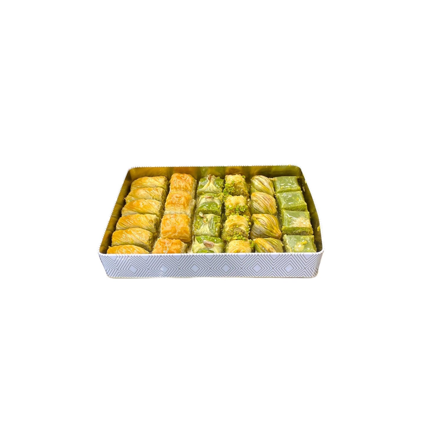 Assorted Turkish Baklava Gift Tin Box, Handmade Fresh Baklava, Turkish Dessert, Baklava With Pistachio, Special Gift Dessert Package