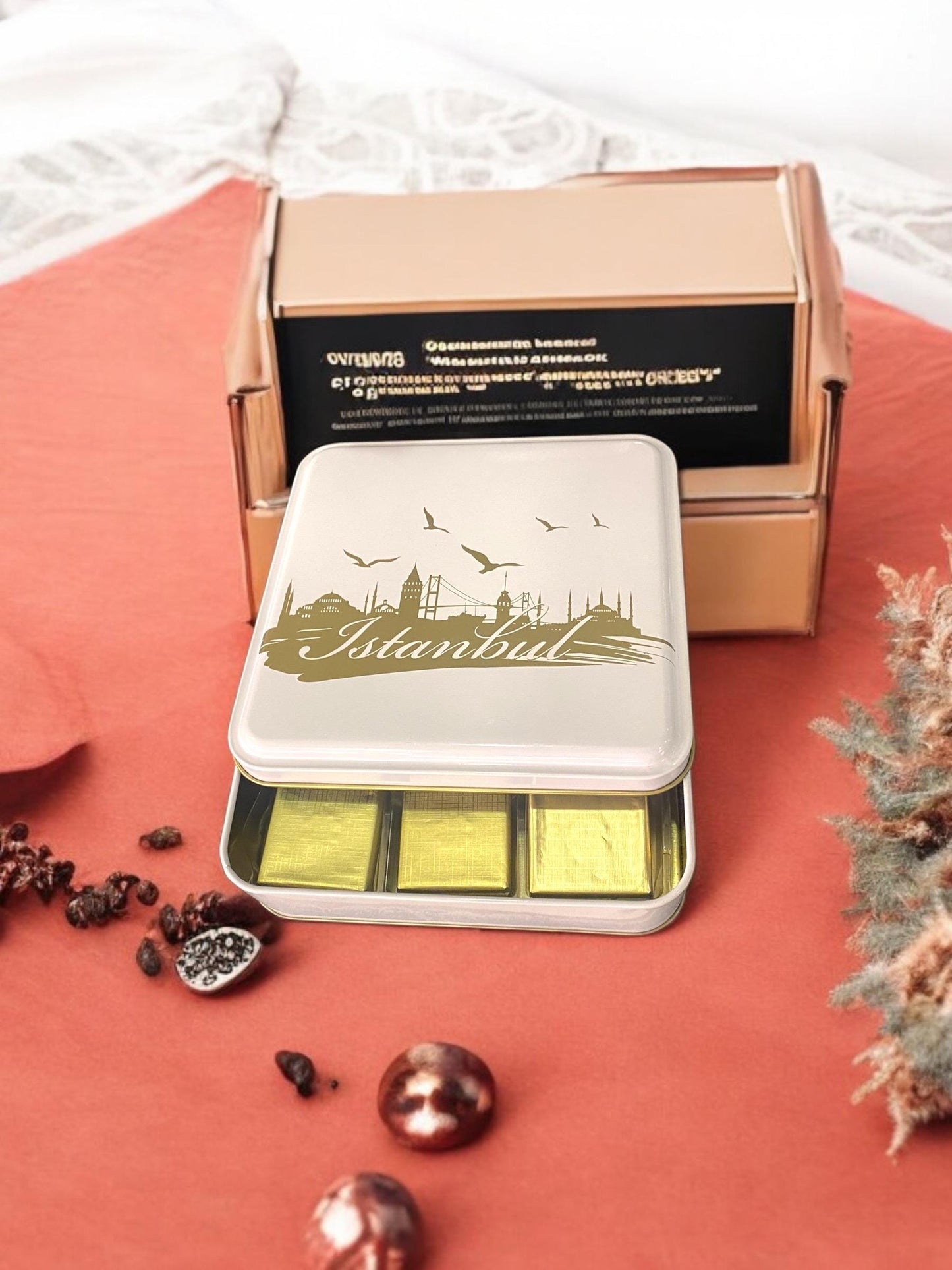 Gold or Silver Foiled Chocolate, Milk Dark Chocolate, Perfect Gift for Weddings, Special Occasions, Engagement Gifts Chocolate