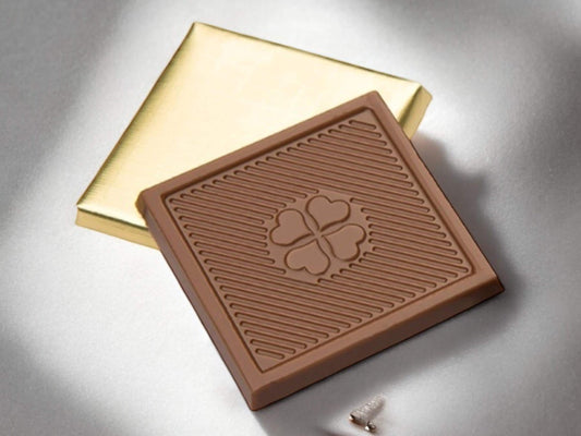 Gold or Silver Foiled Chocolate, Milk Dark Chocolate, Perfect Gift for Weddings, Special Occasions, Engagement Gifts Chocolate
