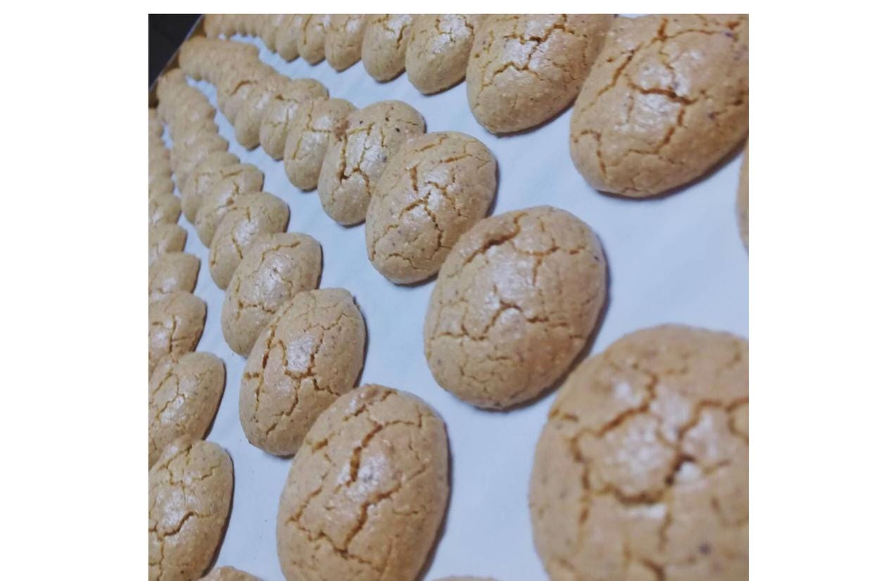 Handmade Cookie With Hazelnut, Authentic Turkish Nuts Acıbadem, Gourmet Cookies, Handmade Cookie, Turkish Hazelnut Macaroon cookie