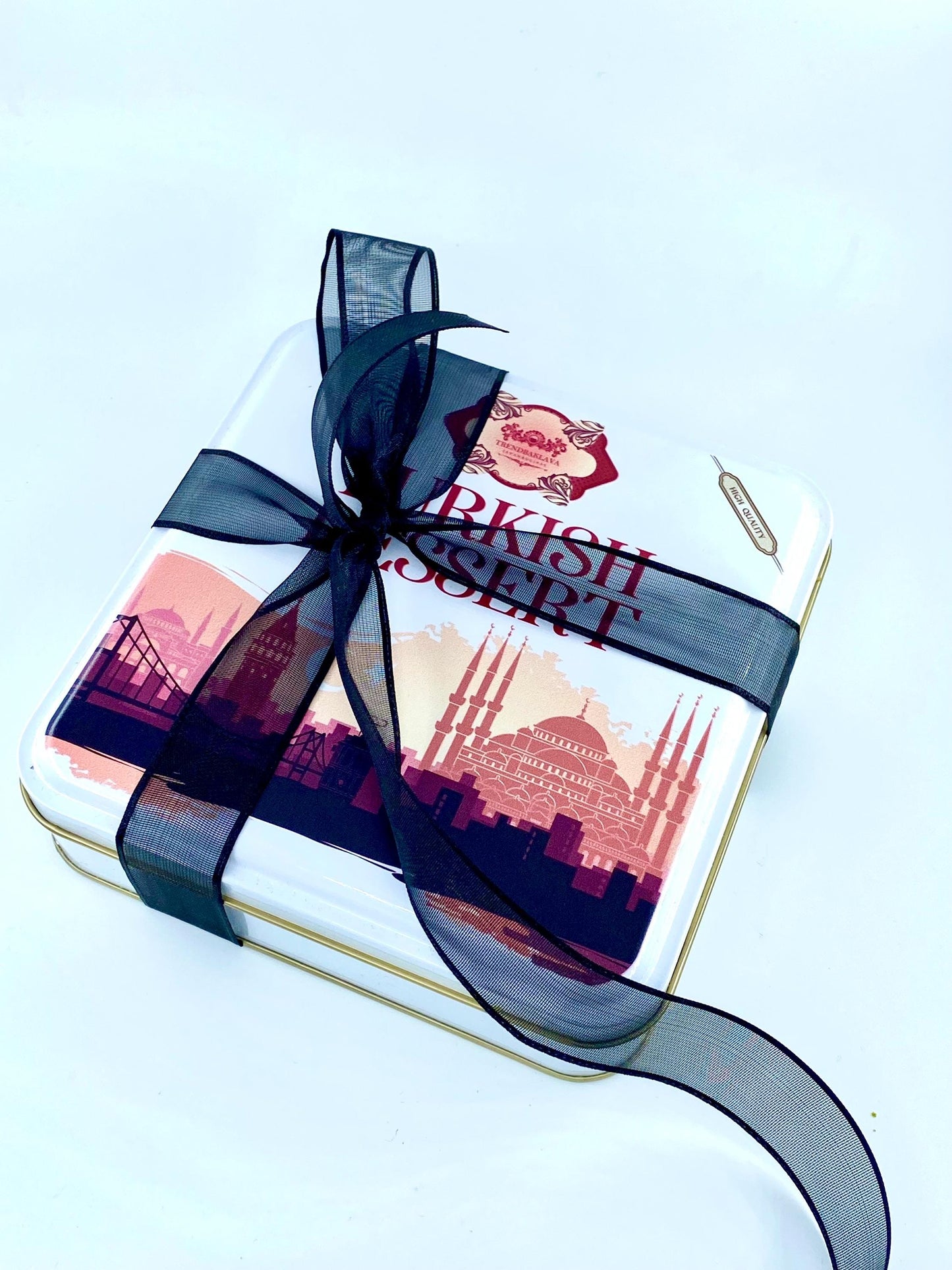Turkish Baklava With Pistachio, Special Turkish Baklava Gift Box, Personalized Dessert Gift, Delicious Special Pistachio Honey Baklava