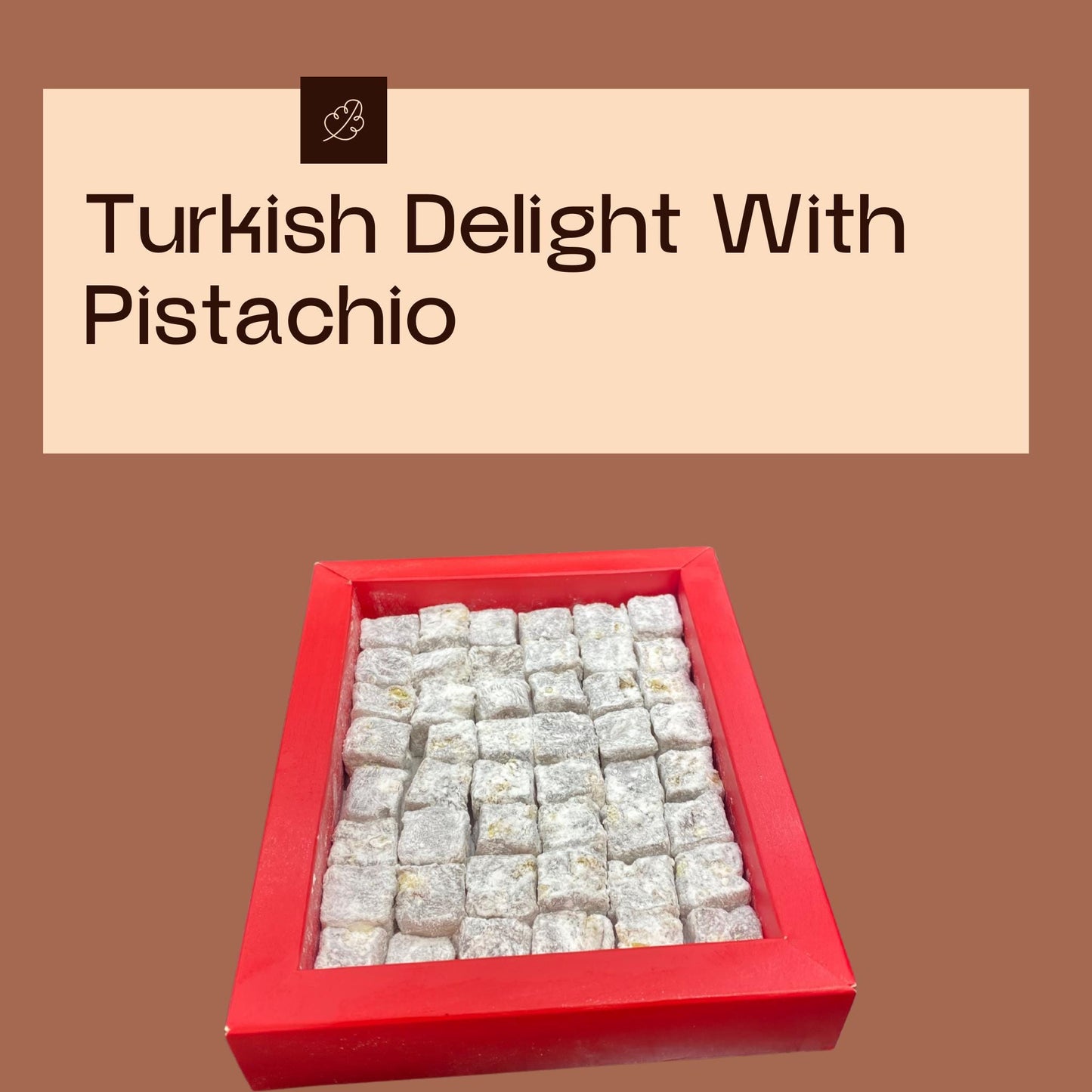 Turkish Delight With Pistachios Gift Box, Personalized Mother’s Day Candy Gift, Pistachio Soft Candy, Autentic Snacks Box, Turkish Food