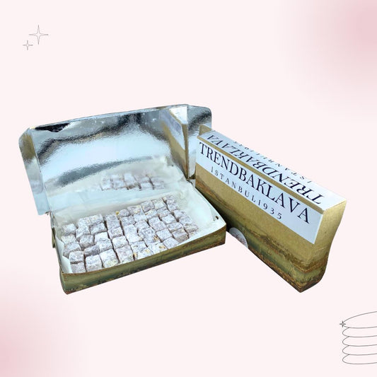 Turkish Delight With Pistachio Flavor, 48 Pieces Pistacio Soft Candy Box, Turkish Delight Gift Box, Mother’s Day Candy Gift, Turkish Food
