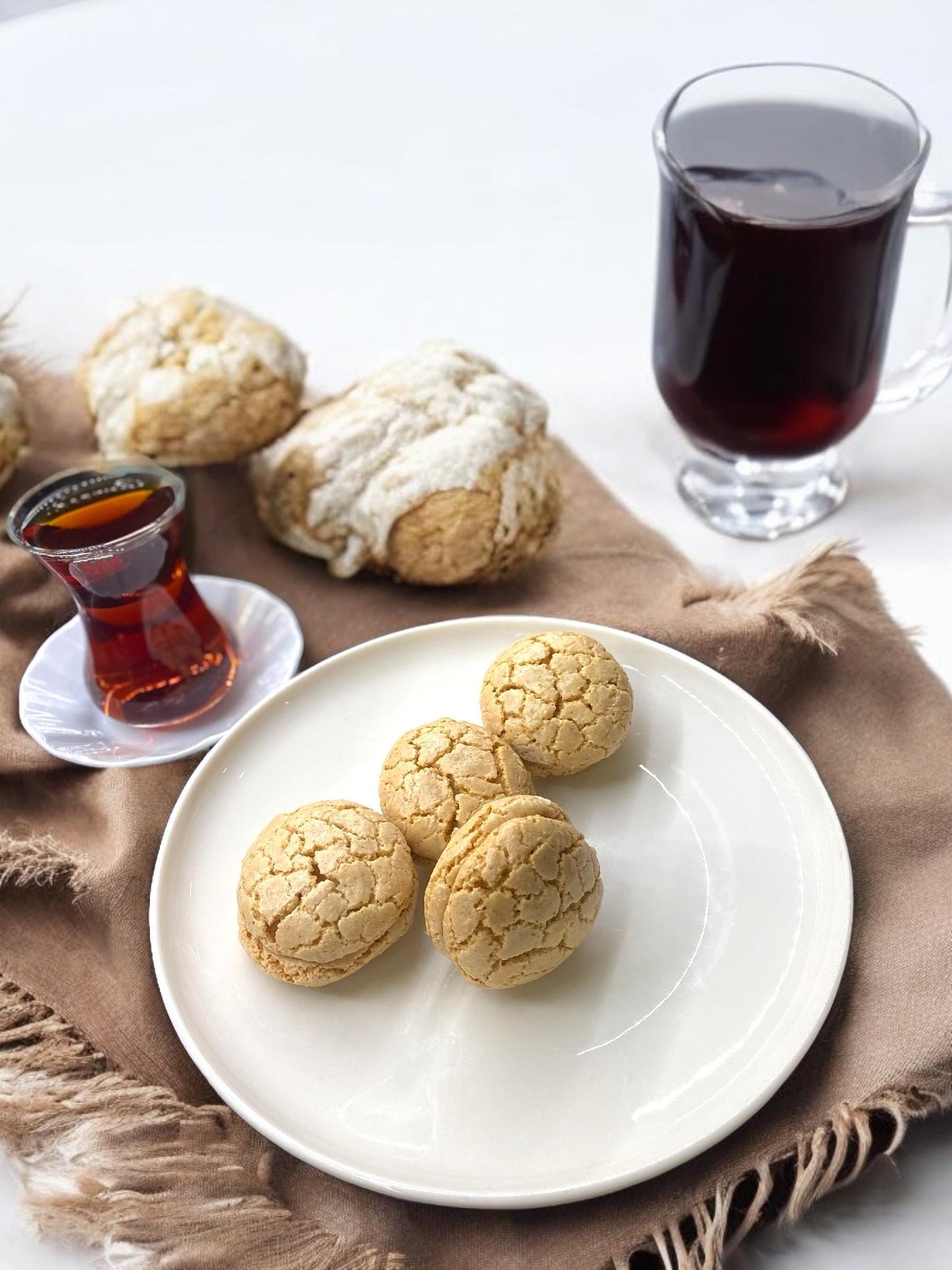 Handmade Cookie With Hazelnut, Authentic Turkish Nuts Acıbadem, Gourmet Cookies, Handmade Cookie, Turkish Hazelnut Macaroon cookie