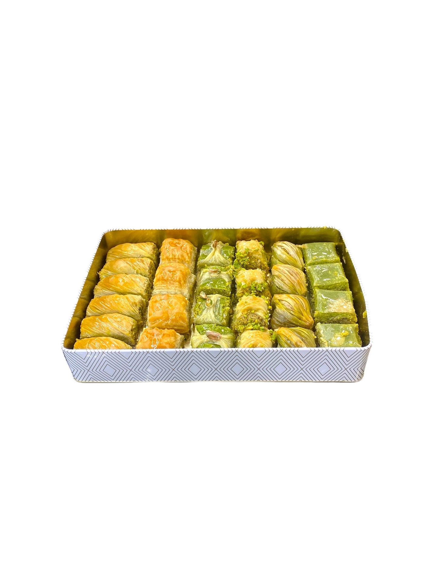 Assorted Turkish Baklava Gift Tin Box, Handmade Fresh Baklava, Turkish Dessert, Baklava With Pistachio, Special Gift Dessert Package