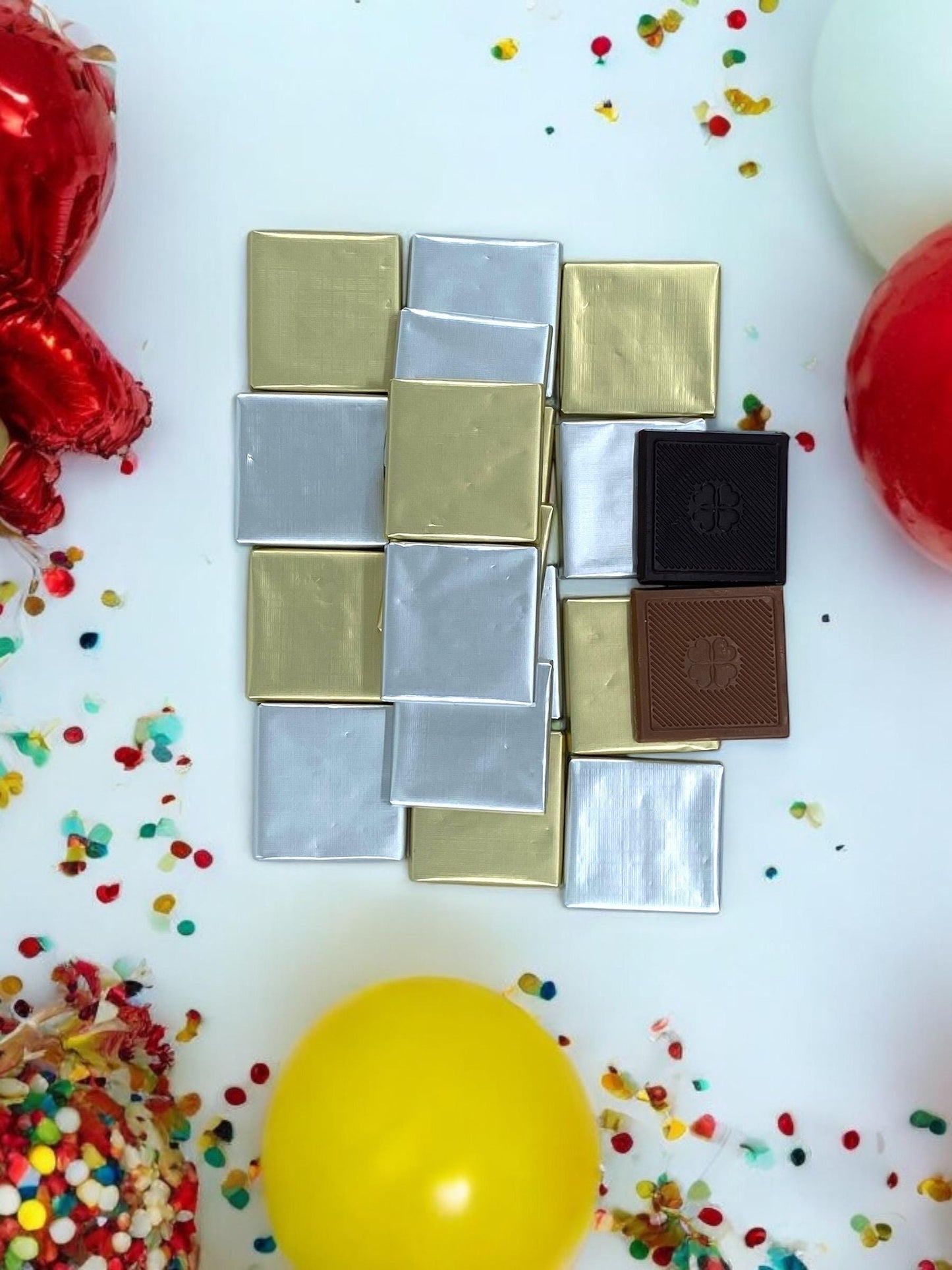 Gold or Silver Foiled Chocolate, Milk Dark Chocolate, Perfect Gift for Weddings, Special Occasions, Engagement Gifts Chocolate