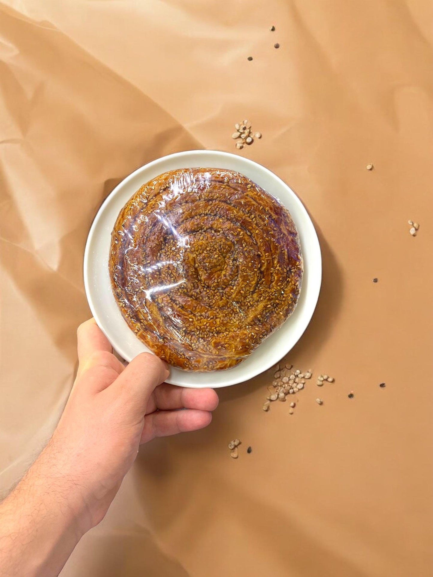 Handmade Tahini Rolls, Tahini Bun, Turkish Dessert with Tahini and Sesame, Birthday Food Gift, Authentic Turkish Pastry, Tahini Cookie