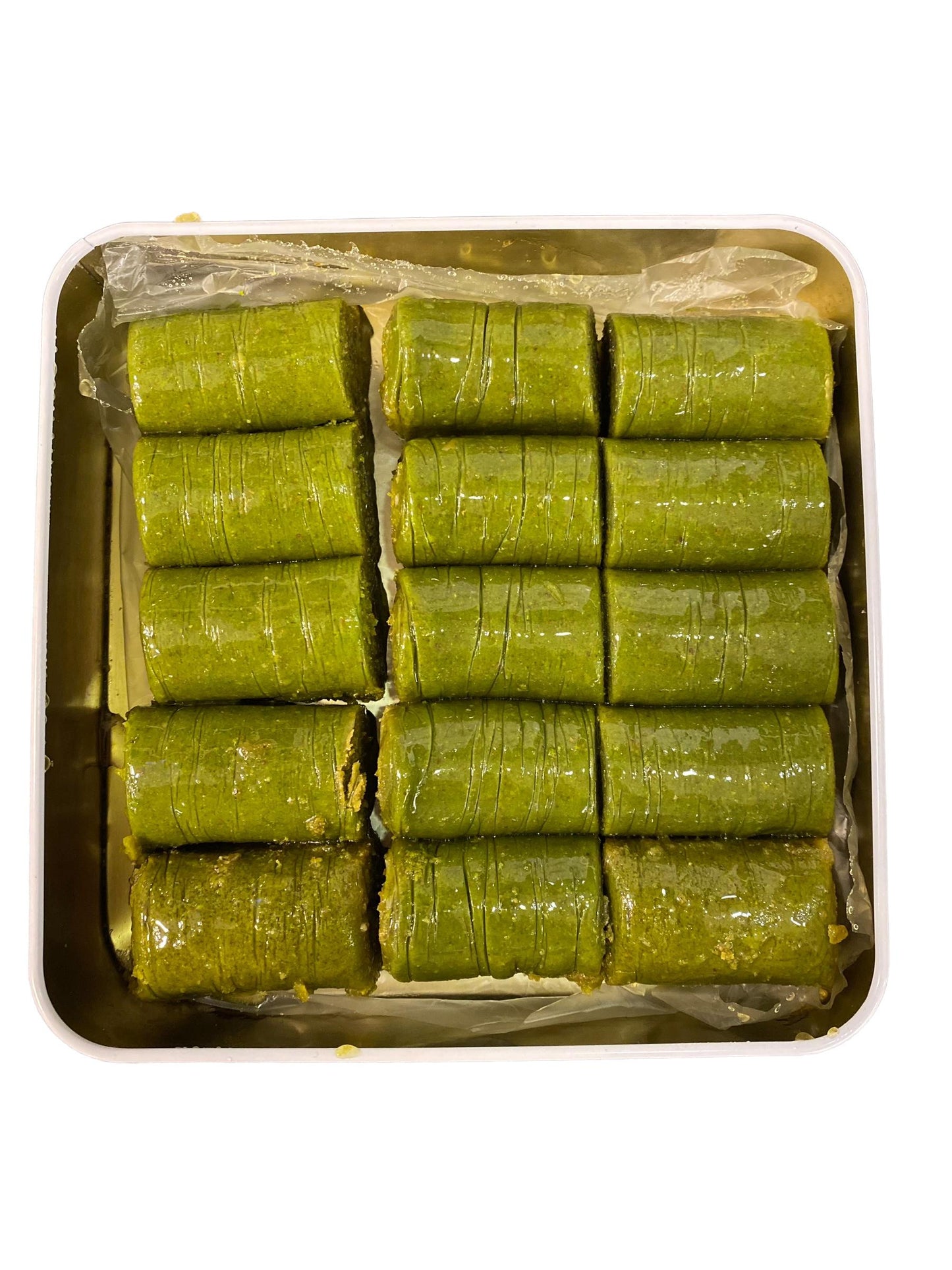 Turkish Baklava With Pistachio Gift Tin Box, Thin Dough with Lots of Pistachios Baklava, Custom Tin Gift Box, Delicious Pistachio Dessert
