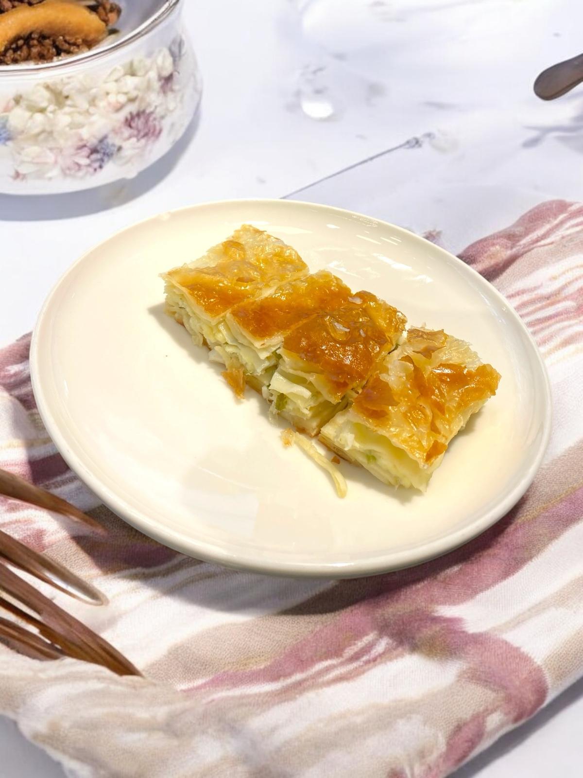 Savory Turkish Cheese Pie Box, Perfect Breakfast Gift Idea, Turkish Cheese Pie, Breakfast Food Theme Gifts, Homestyle Goodness Delivered