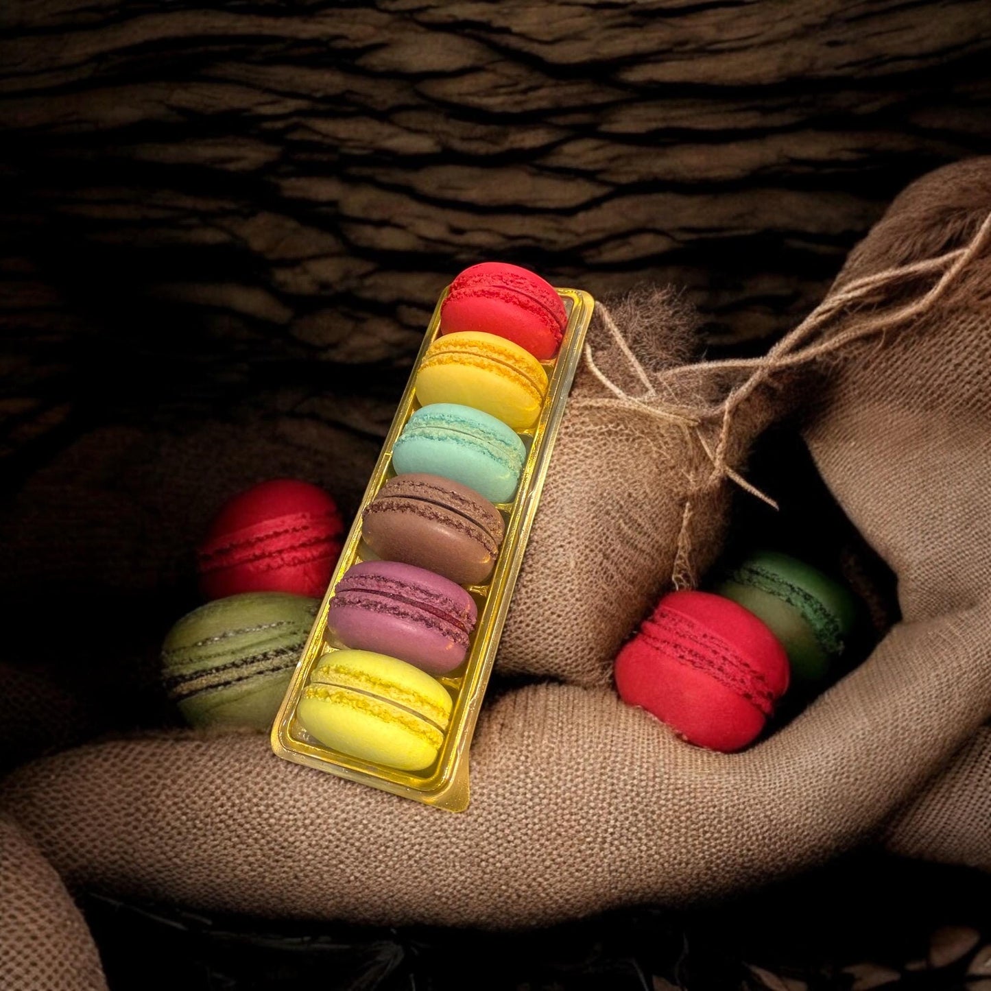 French Macaron Box, Macaroons Box, Dessert Gift Box, Birthday Food Gift, Assorted Gift Box of 6 Macarons, Macaron Collection Flavors