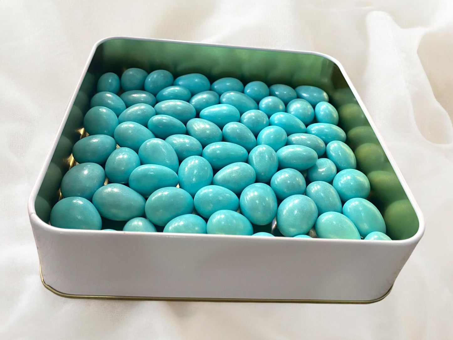Pink or Blue Candy Almond Dragee Box - Perfect for Boy or Girl Celebration, Gender Reveal Almond Dragee Box, Pink or Blue Candy