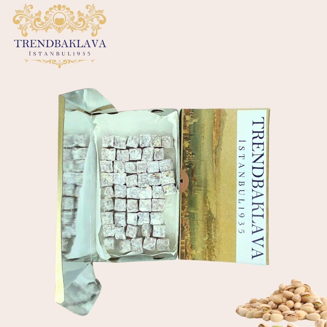 Turkish Delight With Pistachio Flavor, 48 Pieces Pistacio Soft Candy Box, Turkish Delight Gift Box, Mother’s Day Candy Gift, Turkish Food