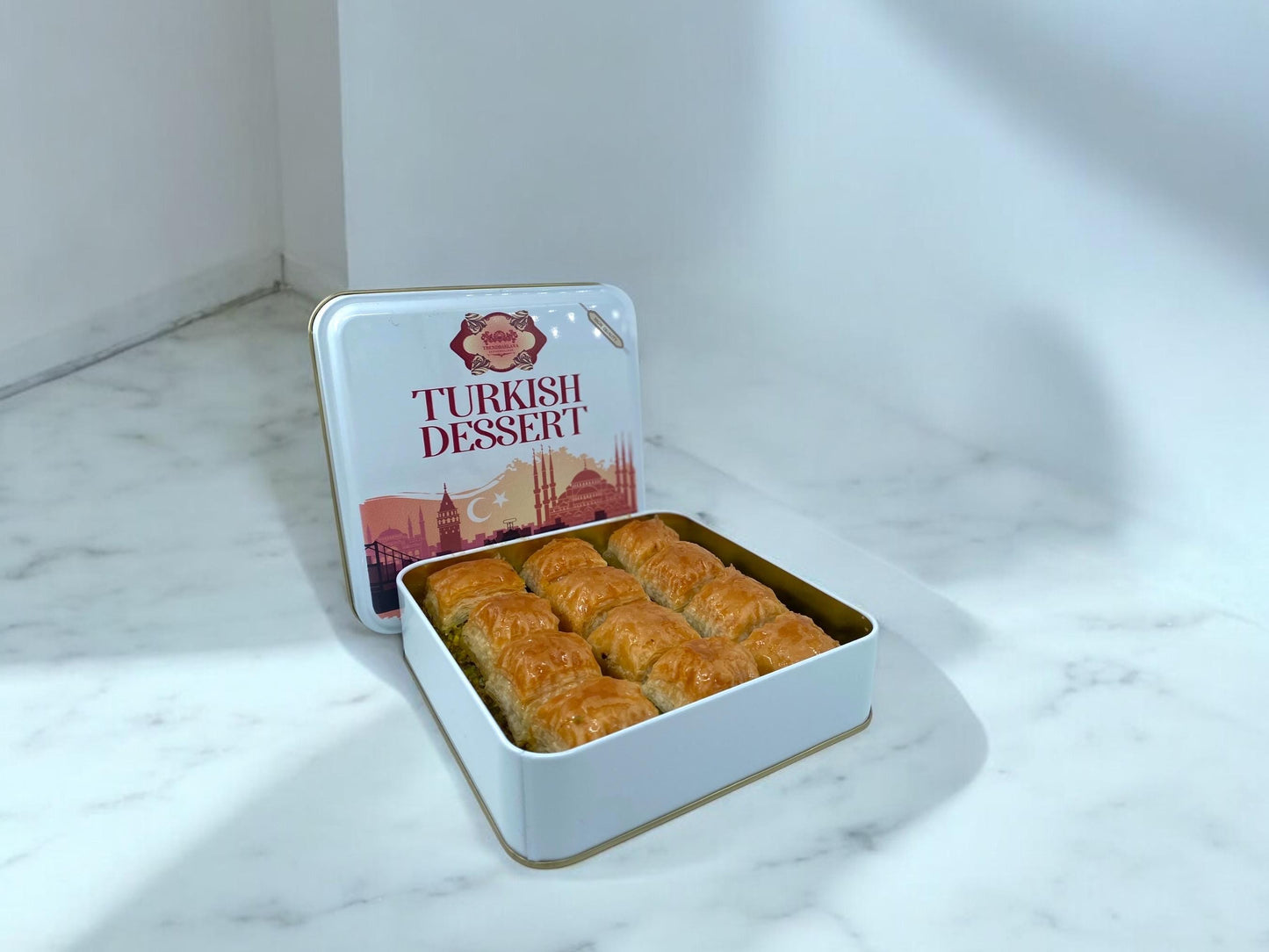 Turkish Pistachio Baklava Box, Unique Gift Idea Turkish Baklava Gift, Homemade Pistachio Baklava, Handmade Baklava Gift, Classic Baklava