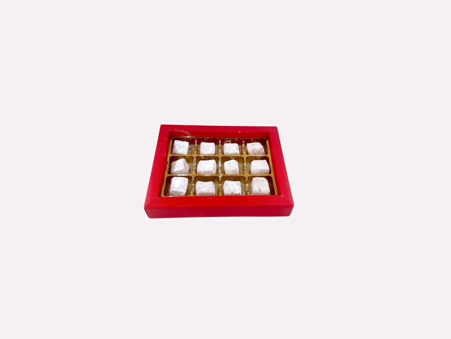 Turkish Delight Gift Red Box, Plain Turkish Delight, Gourmet Candy Box, Sweet Gift Basket, Turkish Food, Classic Turkish Delight 7 oz