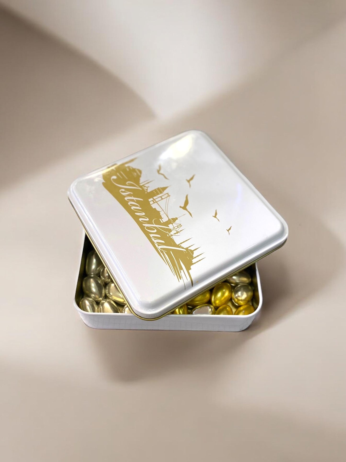 Jordan Almond Dragee Wedding Favor, Elegant Silver & Gold  Chocolate Covered Almonds, Fresh Delicious Almond Dragees, Easter Candy Gift Box