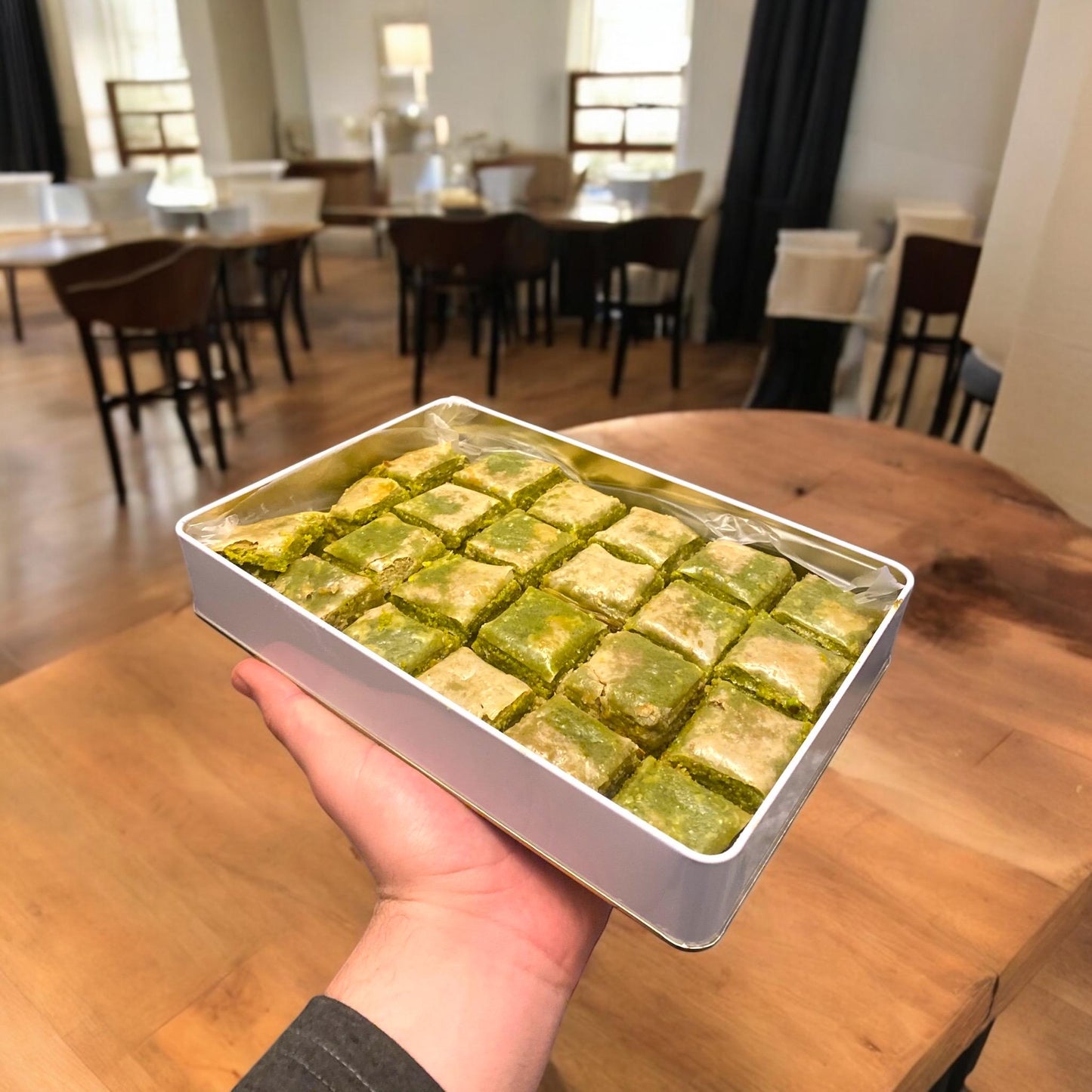 Turkish Baklava With Pistachio, Special Turkish Baklava Gift Box, Personalized Dessert Gift, Delicious Special Pistachio Honey Baklava