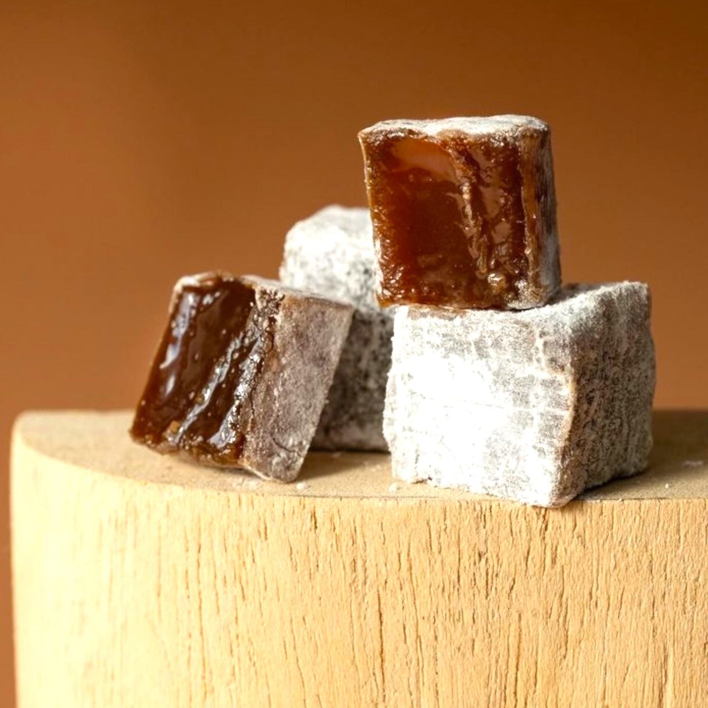 Turkish Delight With Caramel Candy Tin Box, Turkish Food, Freshly Sweets, Handmade Candy from istanbul/Turkey